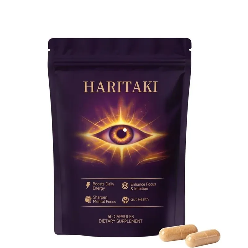 תוסף האריטאקי 3rd Eye 500mg תומך באיזון עיכול בריאות מעיים סילוק קבוע יומי הגנה נוגדת חמצון 60 Ct