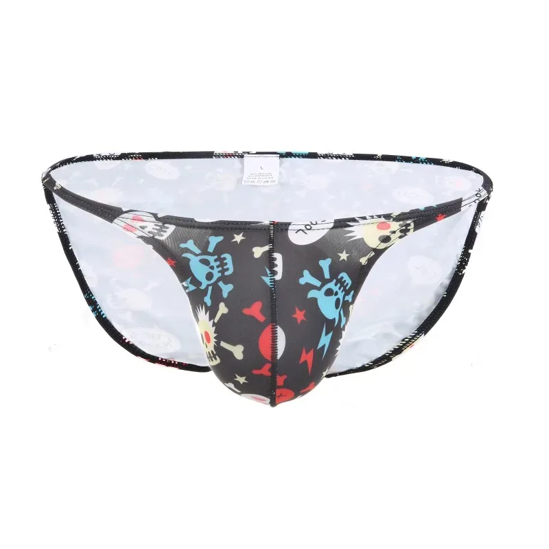 Мужские сексуальные трусы для плавания Maillot De Bain, купальник-бикини с крутым забавным принтом черепа для серфинга, пляжная одежда, плавки