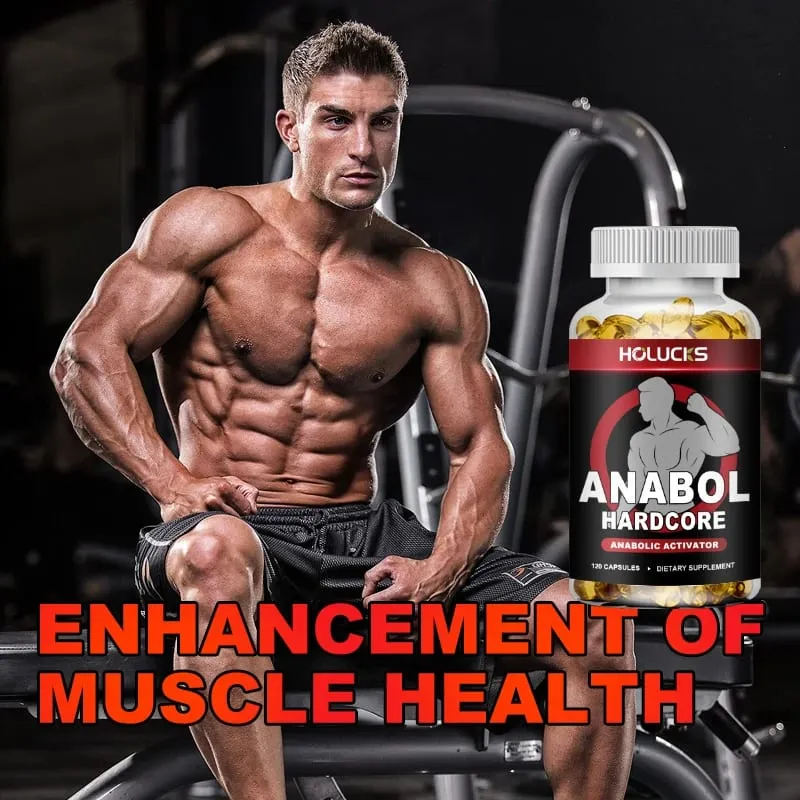 Anabol Hardcore Supplement Boost Workout Energy Muscle Growth & Protein Synthesis Balances Men Hormones — image 3