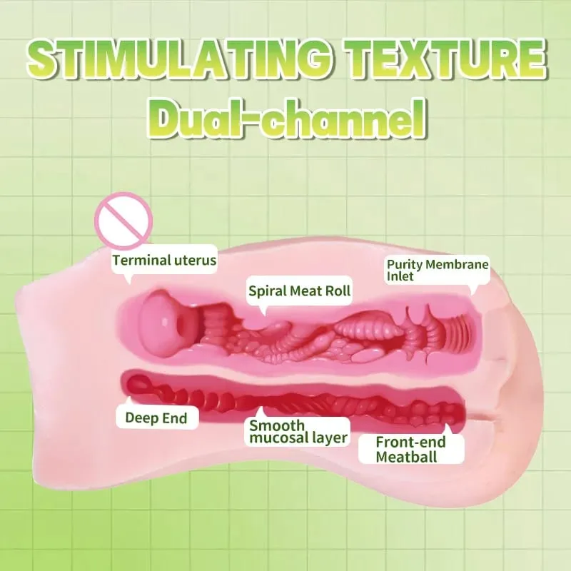 Japanese Anime-Style Asuka Dual-Channel Male Masturbator Adult Sex Toy Soft Comfortable Quiet and Private (18+). Pocket Pus — image 5