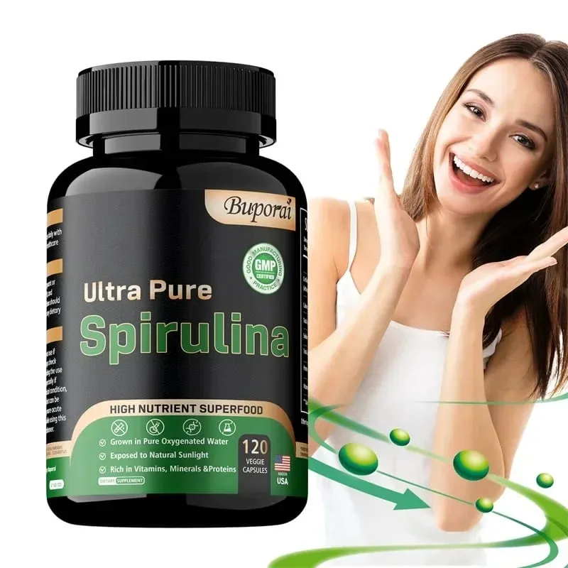 Organic Spirulina Supplement - Detoxification Nutrition Immune System Health Cardiovascular Health AntioxidantSupplements — image 2
