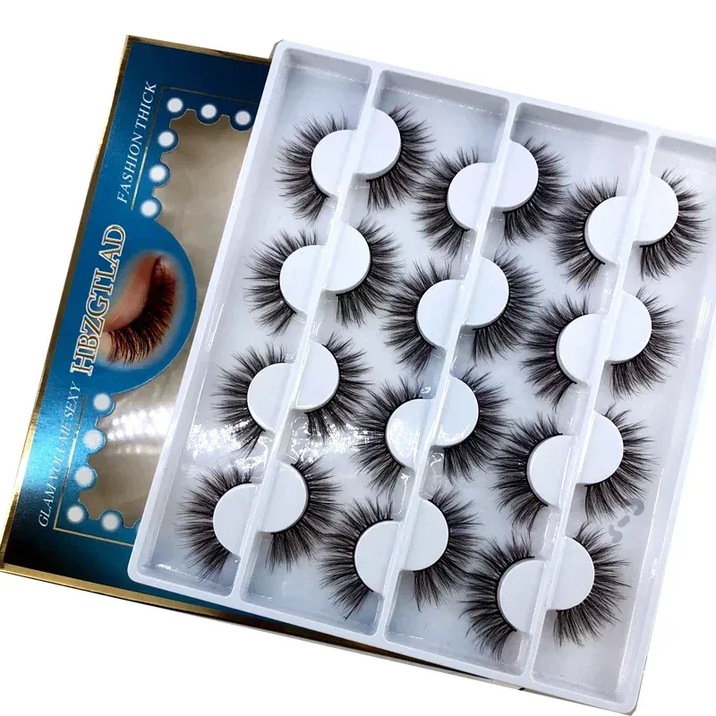 12 זוגות של Multipack 3D מינק ריסים מלאכותיים בעבודת יד, כלי איפור עיניים טבעי רך ונימוח