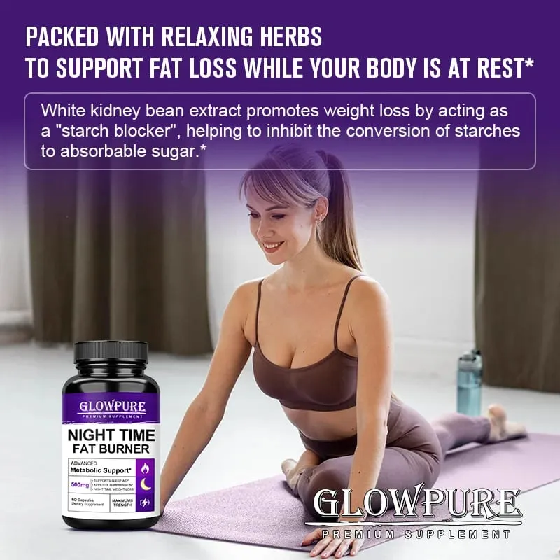 Boost Metabolism & Suppress Appetite with Night Time Fat Burner - Healthy Weight Management Capsules for Weight Loss — image 3