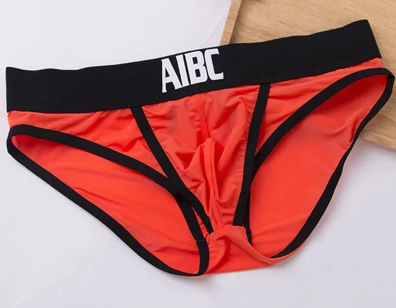 Ice Silk Underwear For Men Big Pouch Open Front Briefs Low Rise Underpants Gun Separation Breathable — image 20