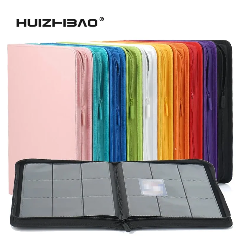9/12 Pocket Zipper Card Binder אלבום כרטיסי מסחר כרטיס טעינת צד עמיד עבור mtg tcg עבור פוקימון עבור yugioh לכדורגל