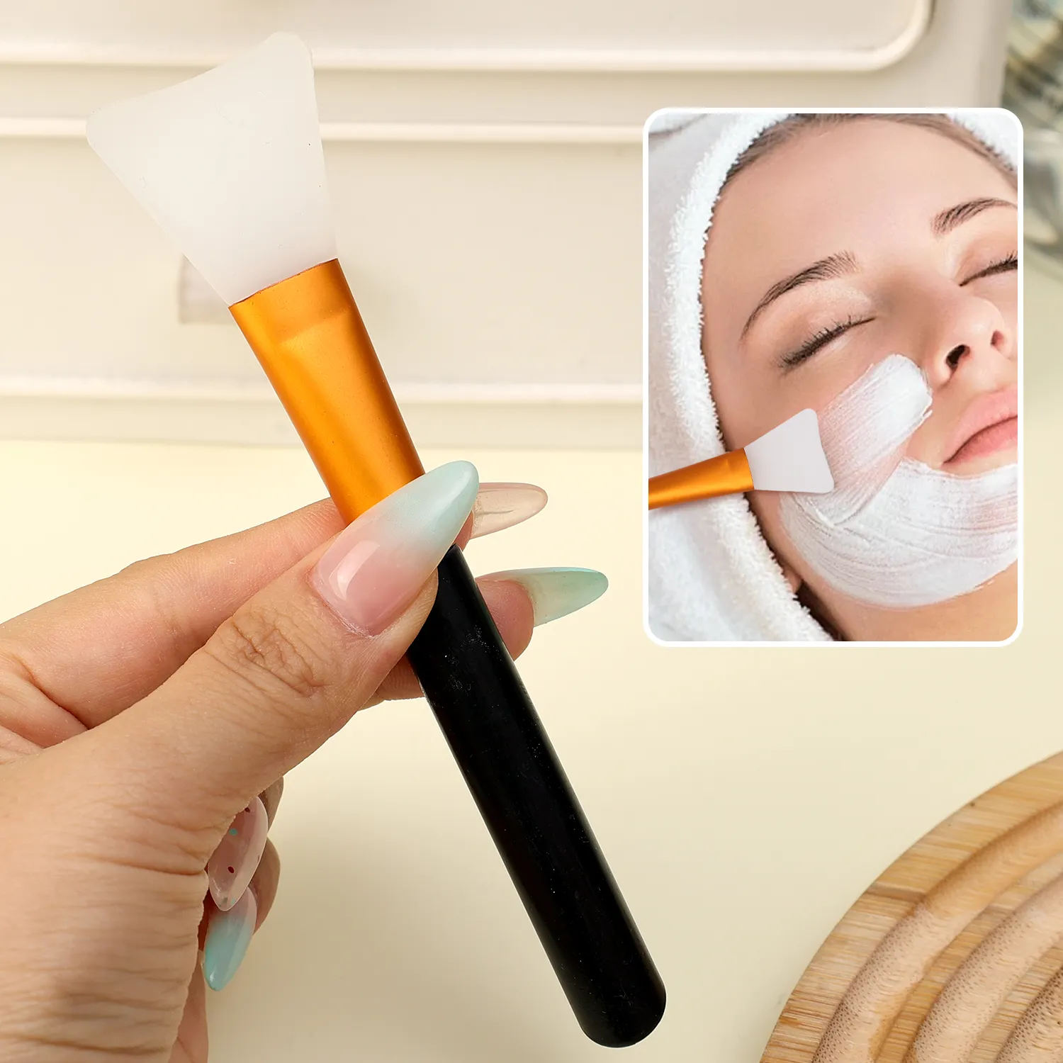 5 قطعة/المجموعة سيليكون قناع السلطانية سهلة الاستخدام DIY قناع الوجه خلط السلطانية ماكياج فرش ملعقة الجمال العناية بالبشرة أدوات ماكياج الوجه