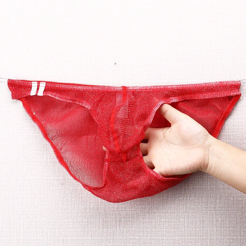 Herren-Unterwäsche-Slips, ultradünn, atmungsaktives Mesh-Höschen mit niedrigem Bund — image 17