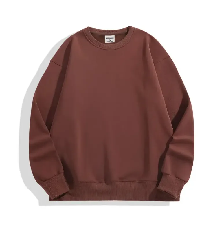FAI DA TE Logo Personalizzato 500GSM Pesante Felpe da Uomo Nuovo Autunno Inverno di Spessore In Cotone Da Uomo Top di Colore Solido Felpe Felpa Pullover