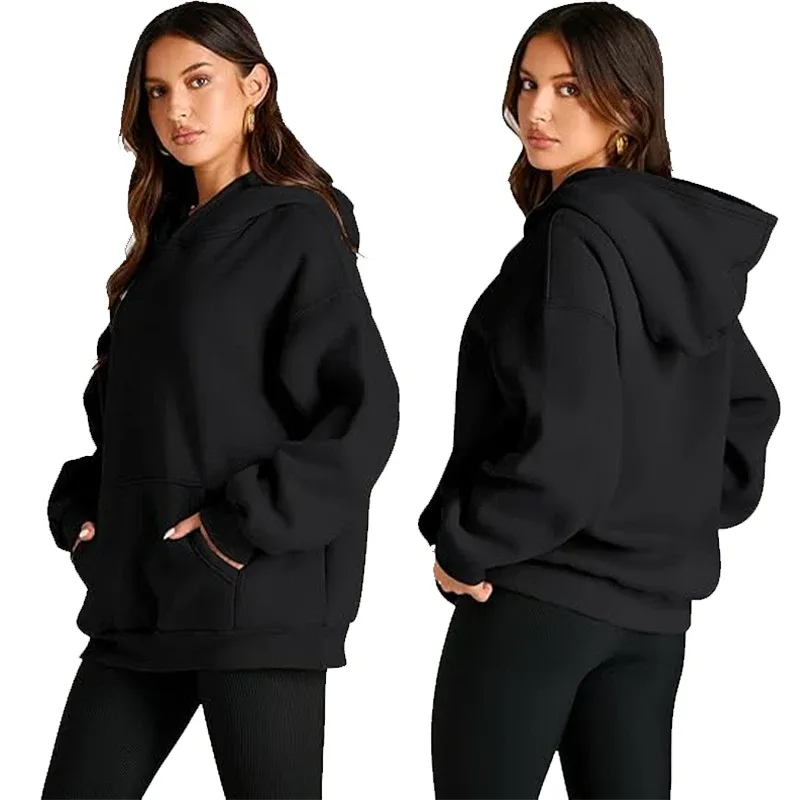 Sweat à capuche surdimensionné pour femmes, Design personnalisé, imprimé, ample, manches longues, épaules tombantes, pulls, pulls Sudadera