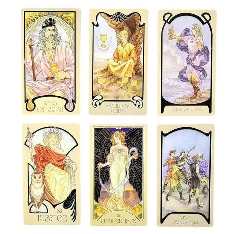 Klasszikus Ethereal Visions Illuminated Tarot The Rider Tarot pakli kártyák kezdőknek Jóslás Kiadás Borad játék