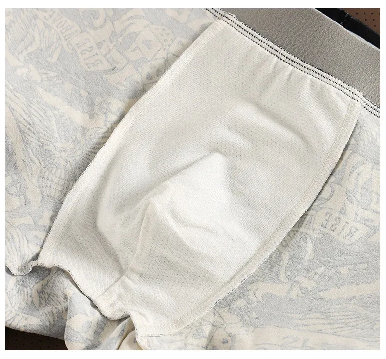 Brand Health 1pcs/3pcs Cotton Boxer Men Underwear Hot Breathable Mens Boxers BoxerShorts Man Panties Size L-3XL MLS8088 — image 8