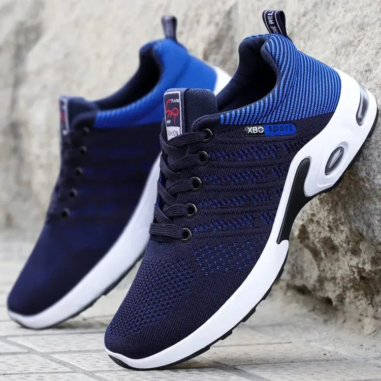 Men's Casual Sneakers Breathable Mesh Lace Up Versatile Lightweight Soft Sole Daily Walking Running Footwear For Outdoor Wear — image 2