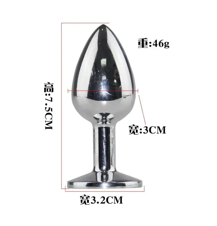 Sex Sm Props Metal Anal Plug Solid Color Fox Tail Anal Plug Backyard Development Training Plug Anal Toys Expand The Anus — image 6