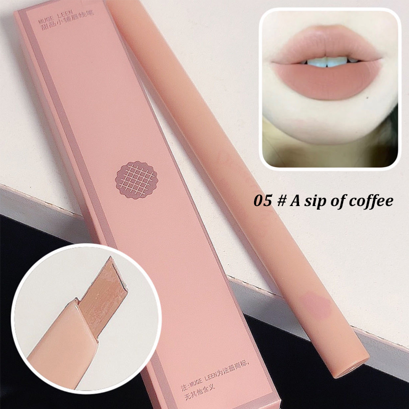 Dessert Lip Liner Automatic rotating waterproof lasting no color outline lip lipstick pen — image 9