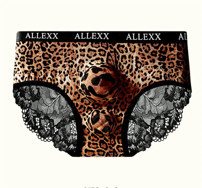 Men's underwear Lace cuecas masculino 3D spacecraft calzoncillos hombre leopard print lencerías muy hot sexys tøy men lingerie