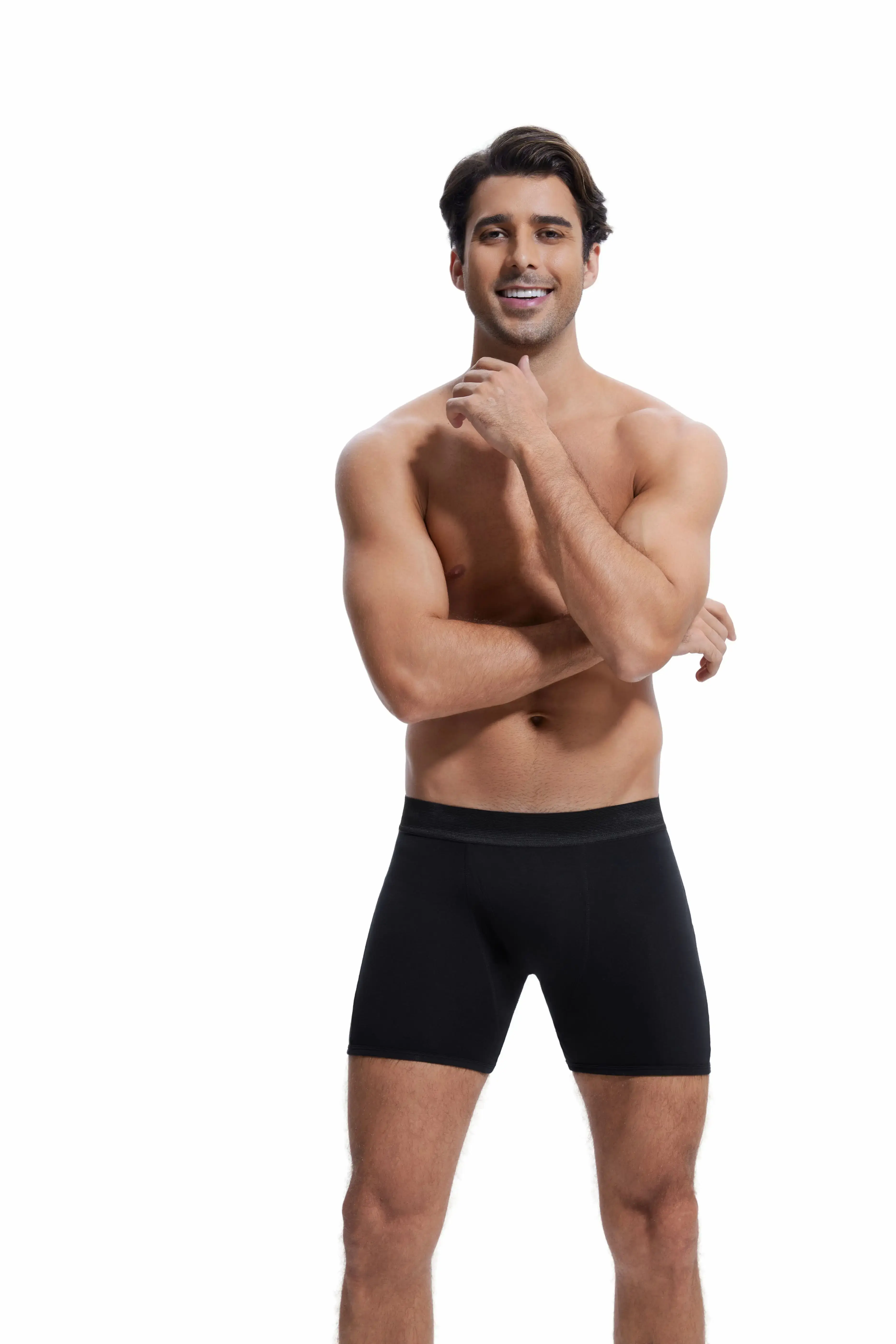 Drop shipping cotton men's incontinence underwear 200ML four-layer absorbent leak-proof menstrual incontinence underwear boxer