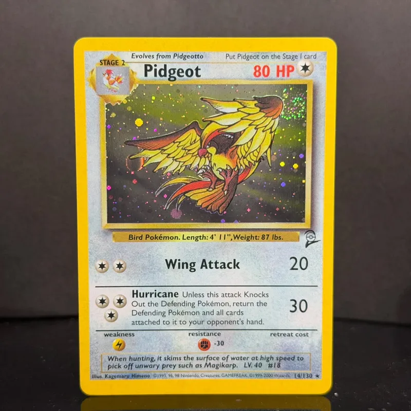Pocket 2000 Base Set 2 OG Nostalgia Συλλεκτικό Hitmonchan Scyther Clefable Pidgeot Mewtwo Traditional Holo Proxy — image 19