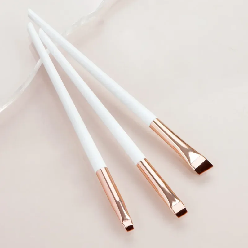 3 Cái/bộ Lưỡi Dao Kẻ Mắt Bàn Chải Lông Mày Di Động Phẳng Mỹ Kẻ Viền Mắt Lông Mày Đường Viền Trang Điểm Mỹ Phẩm Làm Đẹp Dụng Cụ Trang Điểm — image 9