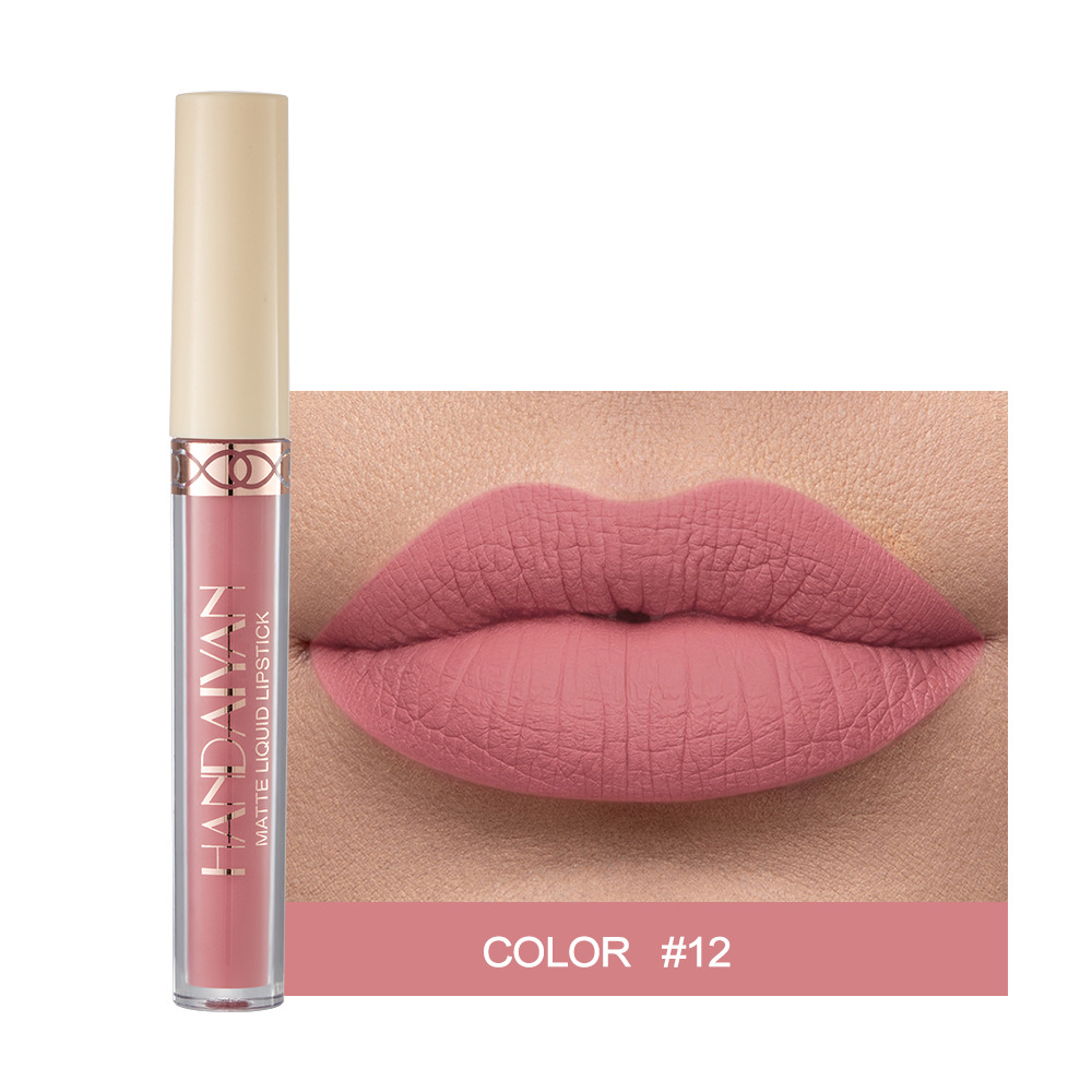 Αδιάβροχο Nude Matte Liquid Lipstick Αντικολλητικό Cup Lip Tint Μακιγιάζ Matte Red Lip Gloss Cosmetics Κραγιόν μακράς διαρκείας Make Up — image 10