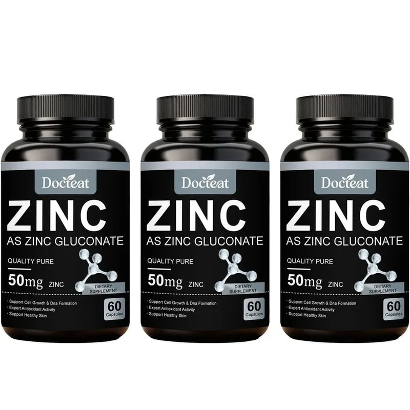 Cink-glükonát kapszula 60 darab 50 mg cink adagonként Immunrendszer támogatása Sejtegészségügyi Napi Cink Táplálkozás
