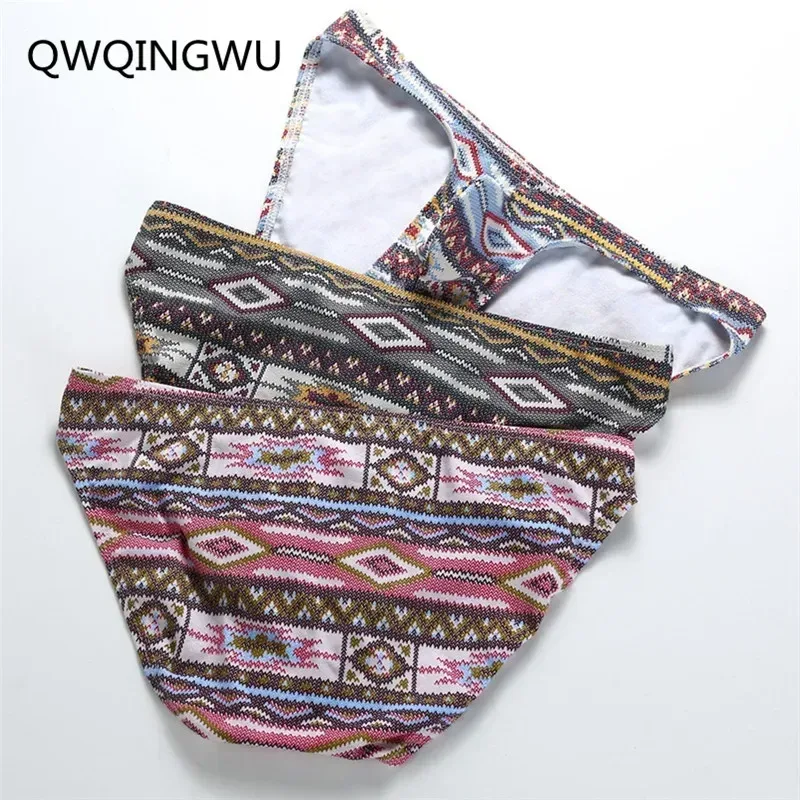 3PCS Briefs Mens Underwear Calzoncillos Hombre Slip Cotton Male Jockstrap Underpants Underware Man Pouch Brief — image 18