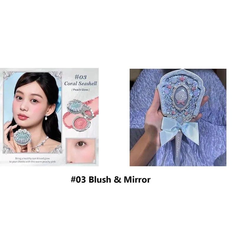 Flowerknows Shell's Jewel Σετ δώρου Μακιγιάζ Eye Blush Lip Glaze Setting Powder Correcting Primer For Women Full Kit
