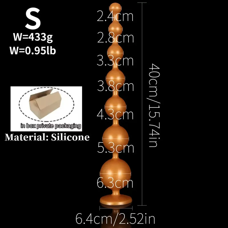 Super Long Anal Beads Anal Plug Prostate Massage Big Butt Plug Vaginal Balls Anal Stimulation Pull Bead Dildo Deep Anal Sex Toys — image 15