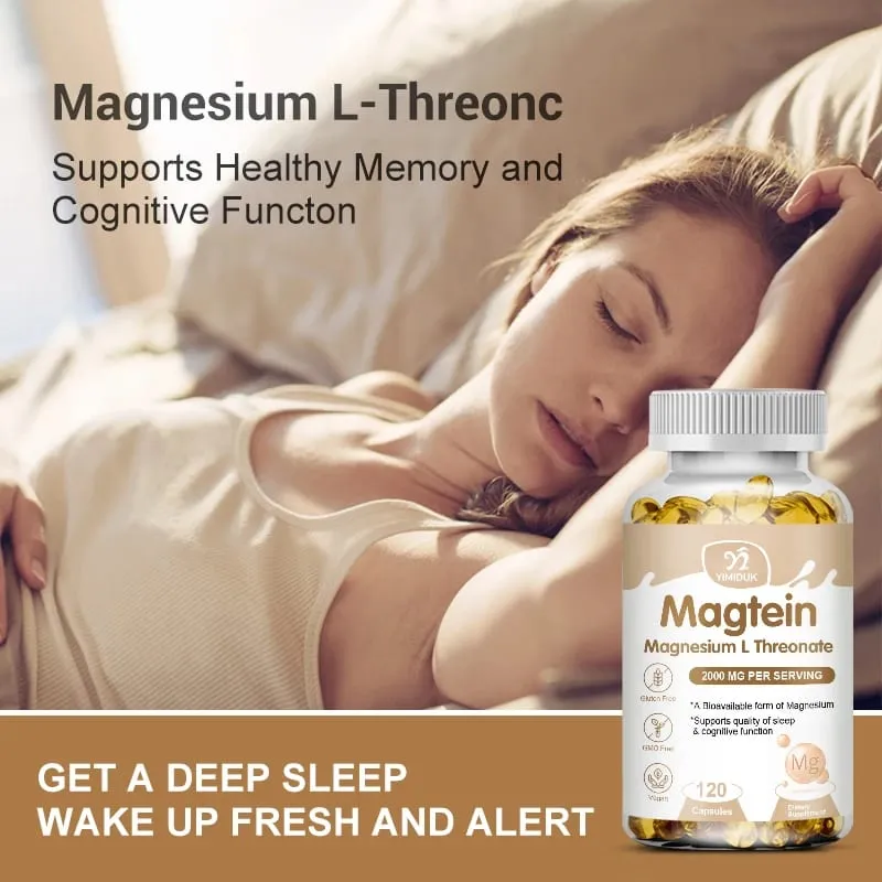 Pure Magtein Magnesium L-Threonate Capsules for Improves Sleep Quality & Cognitive Performance Reduces Anxiety & Neuro Health — image 6