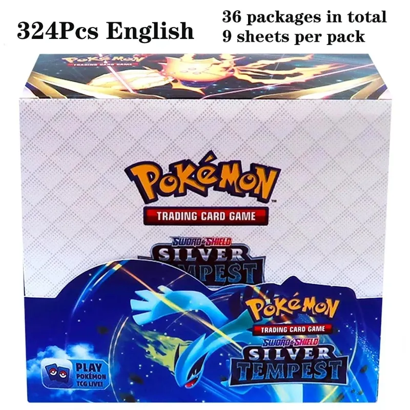 324Pcs Pokemon TCG: Sword & Shield Tempest Bonds Booster Box Trading Card Game Pokemon Kids Toys Επιτραπέζιο παιχνίδι — image 24