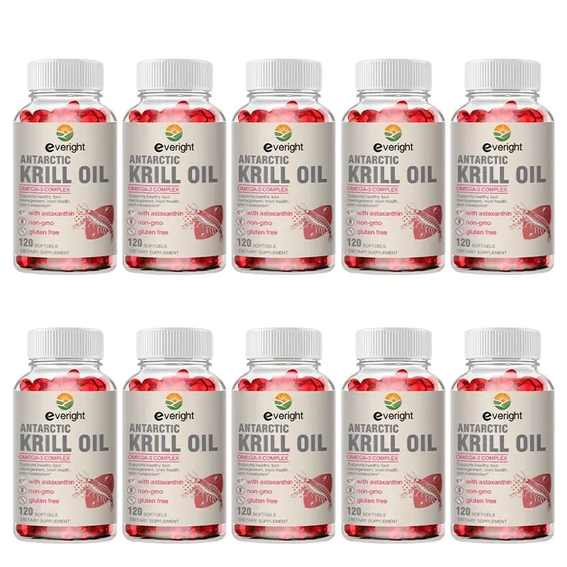 Krill Oil – Phospholipid Omega-3 Complex with Astaxanthin – Supports Lipid Management Metabolism Brain & Heart Health EPA/DHA — image 11