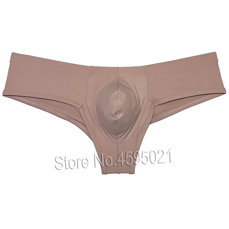 Men's Low Waist Bikini Briefs Underwear Male Bikini Enhance Pouch Boxershorts Micro Trunks Underpants Soft Briefs — image 21