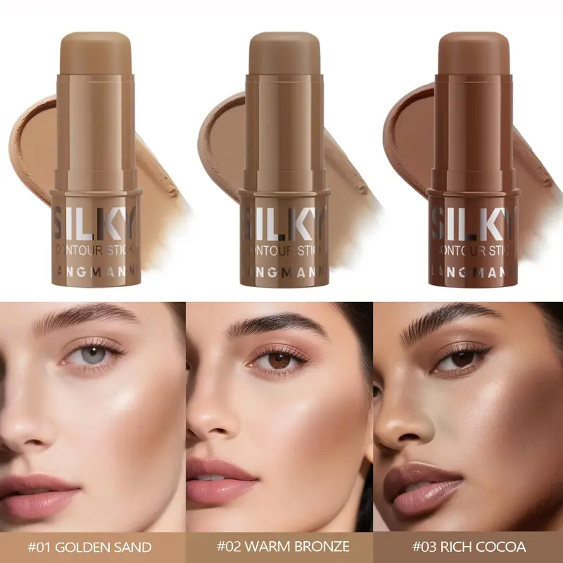 3 Color Full Coverage Concealer For Spot Acne Print Repair Dark Circles Contour Shading Cream Palette Face Base Korean Makeup