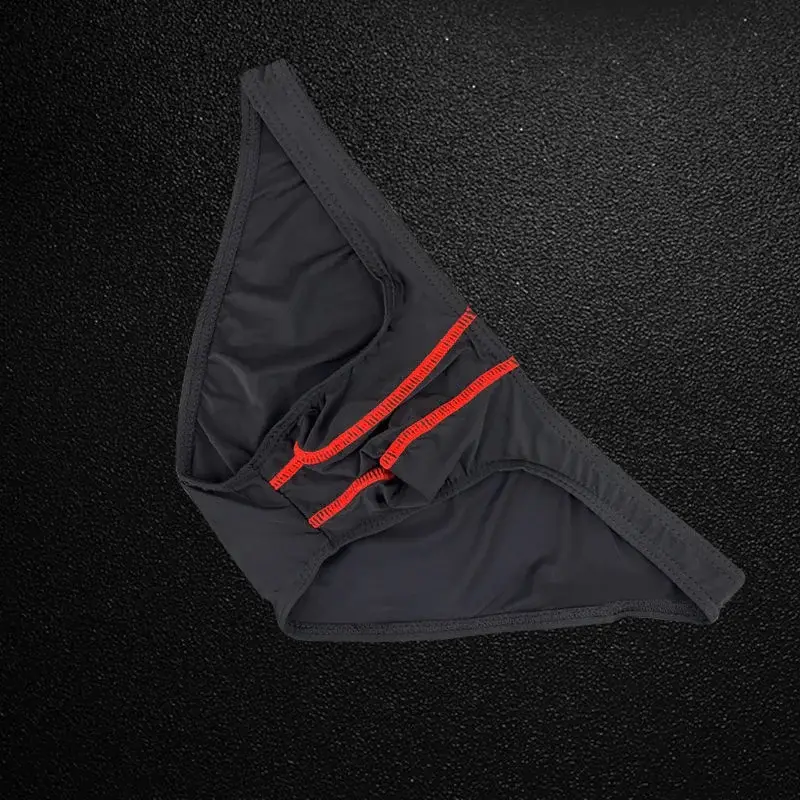 Mens Briefs Ice Silk Ultra Thin Underwear Sexy U Bulge Pouch Male Panties Elastic Comfort Quick Drying Knickers Underpants