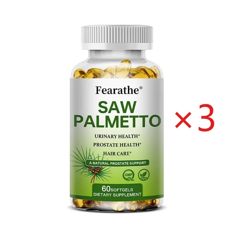 Saw Palmetto Prostate Health Supplement Promote Urary Tract Function 500mg ανά μερίδα - Vegan κάψουλες χωρίς ΓΤΟ
