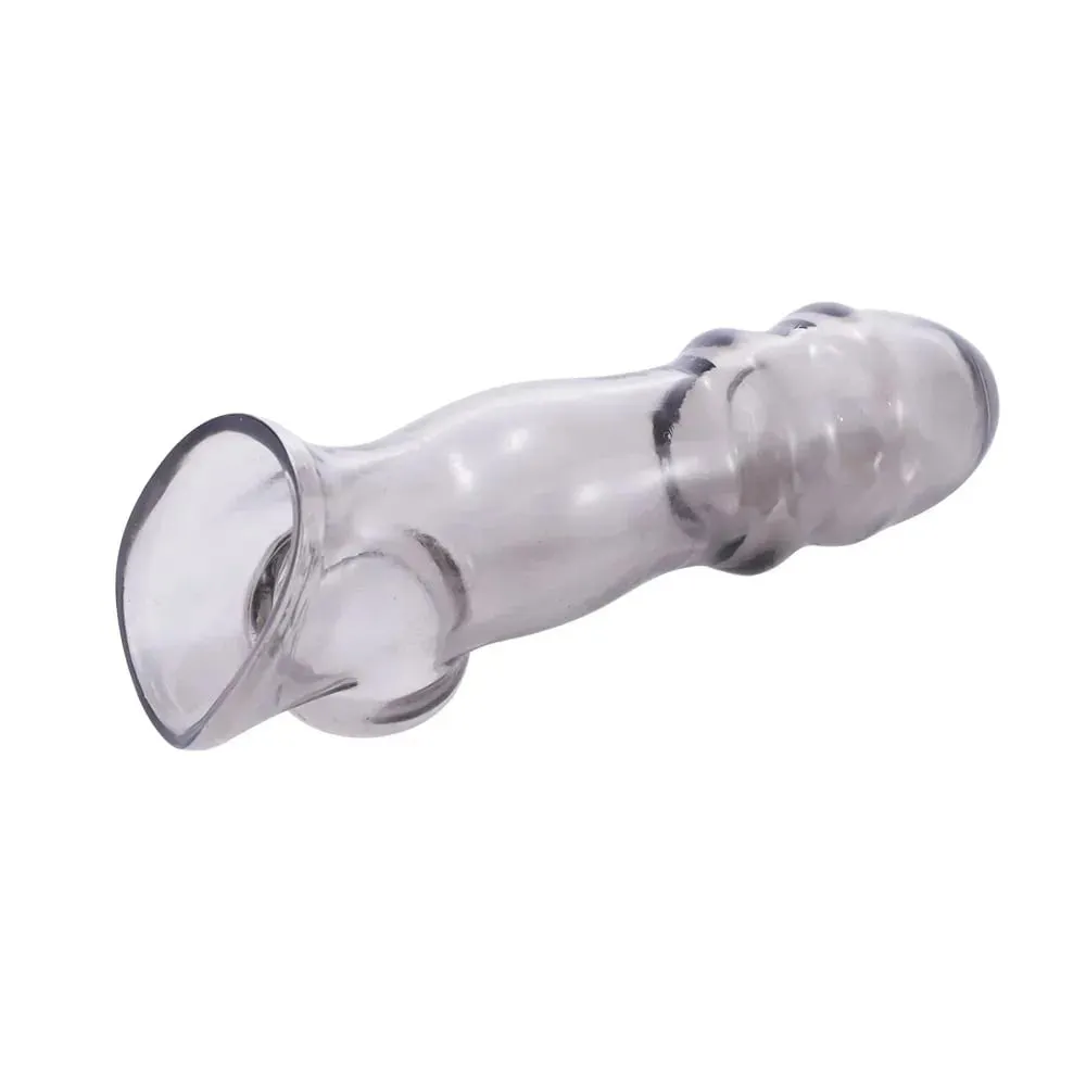 Male Masturbator Penis Delay Sleeve Erectile Enhancer High Elastic and Safer Condoms Sex Toy for Couple Erotic Sex Toys