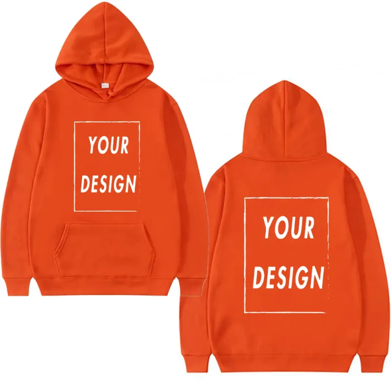 Il tuo logo/immagine del marchio di design personalizzato personalizzato ovunque uomo donna felpa con cappuccio fai da te felpa con cappuccio casual moda nuova — image 17