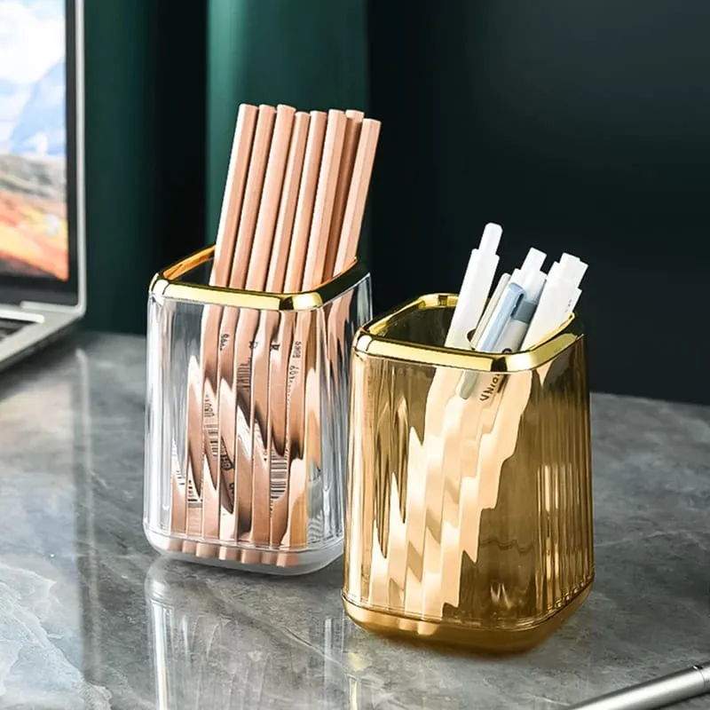 Luxury Makeup Organizers Desktop Cosmetic Brush Storage Box Office Pen Case Make Up Brushes Organizer Lipstick Sundries Holder — image 3