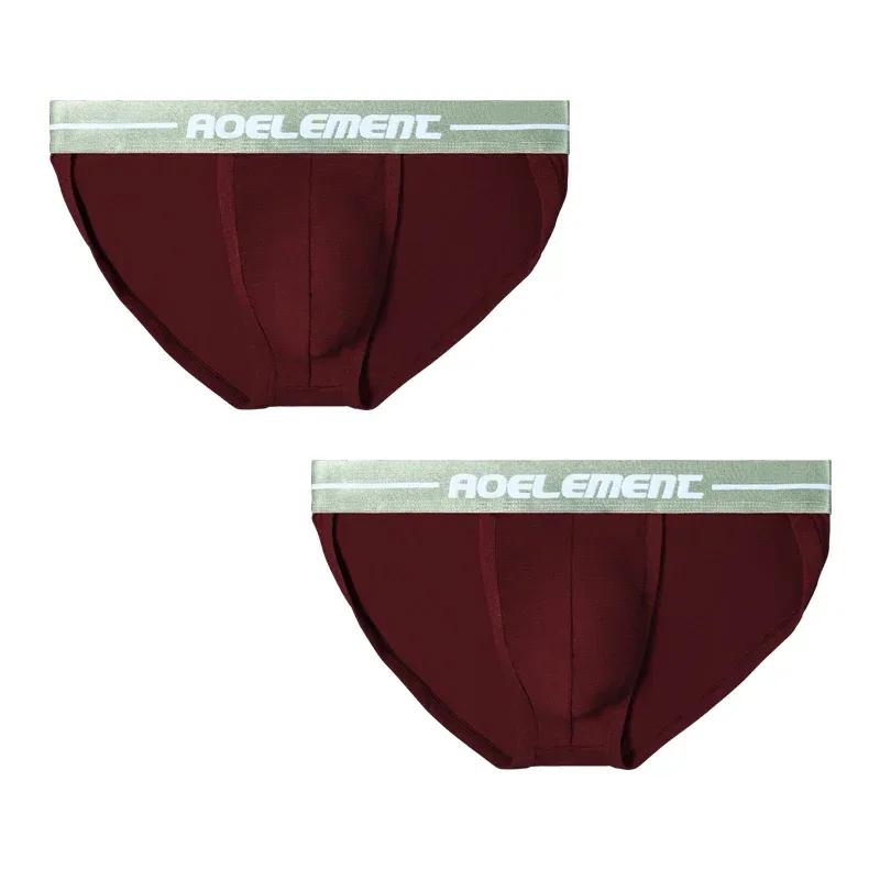 2PCS Sexy high-cut breathable sports triangle underwear with U-shaped pocket to support men's underpants — image 4
