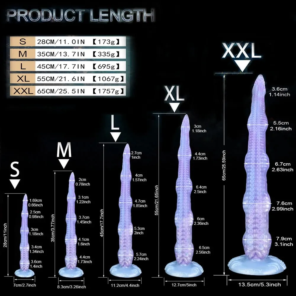 Μέγεθος XL Super Long Octopus Dildo Fantasy Dildo με βεντούζα πλοκάμι σιλικόνης Πρωκτικό παιχνίδι σεξ για γυναίκες Ανδρικό μασάζ πρωκτού και σημείου G