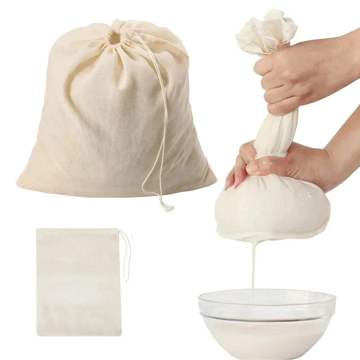 Cotton Gauze Mga Item sa Kusina Tofu Cheese Filter Cloth Butter Milk Coffee Filter Tools Gadgets Dining Bar Home Garden
