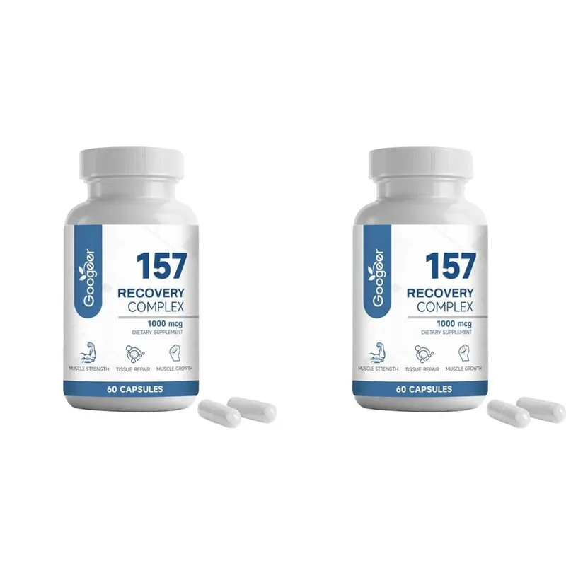 157 Complex Capsules Recovery with L-Valine and L-Glutamine for Recovery Support Muscle Growth Amino Blend 1000 Mcg 60 Capsules
