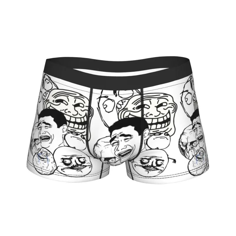 Rage Comic Trollfac Trunk Funny Anime Pouch Underwear Hot Sale Pattern Boxer Brief Comfortable Men Underpants Plus Size — image 13