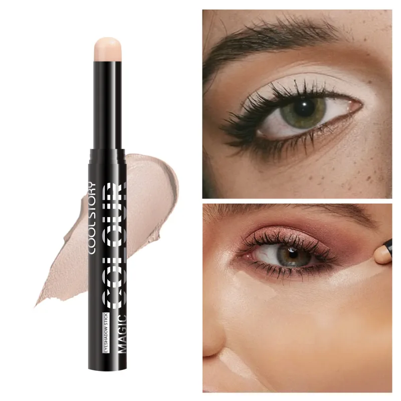 2 σε 1 Eyeshadow Lipstick Stick Pencil Waterproof Glitter Brighten Matte Eye Shadow Makeup Pigment Eyeshadow Pen