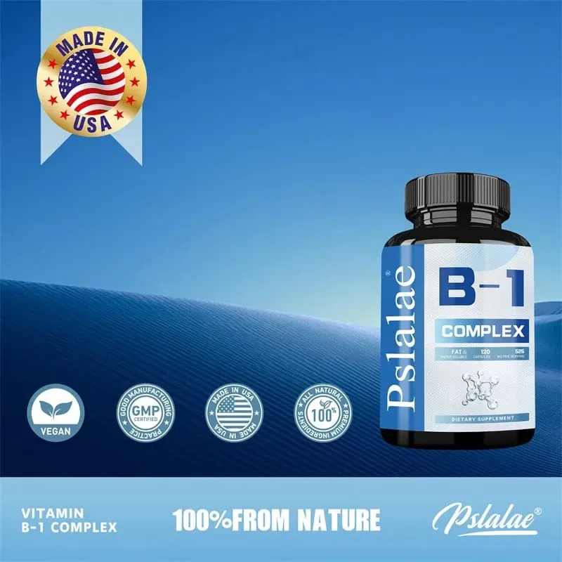 Vitamin B1 Complex - Improves Energy Levels Boosts Metabolism and Supports Nervous System Health — image 4