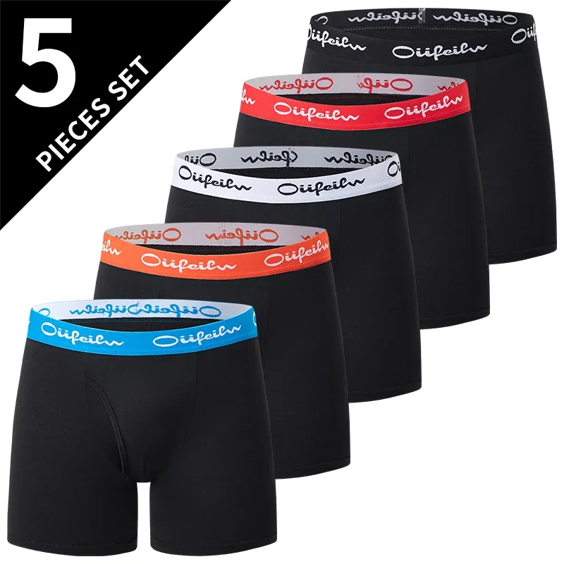 5-Piece Set Of Men's Flat Leg Pants For Youth Breathable Fast Drying Fashionable Sporty Comfortable And Four Cornered Pants