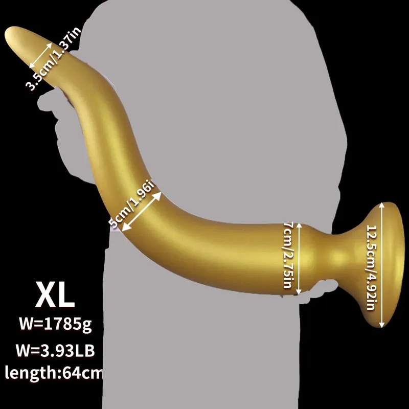 Giant Anal Plug 64CM Super Long Soft Silicone Huge Butt Plug Thick Anal Dildo Dilator with Suction Cup Adult Sex Toys