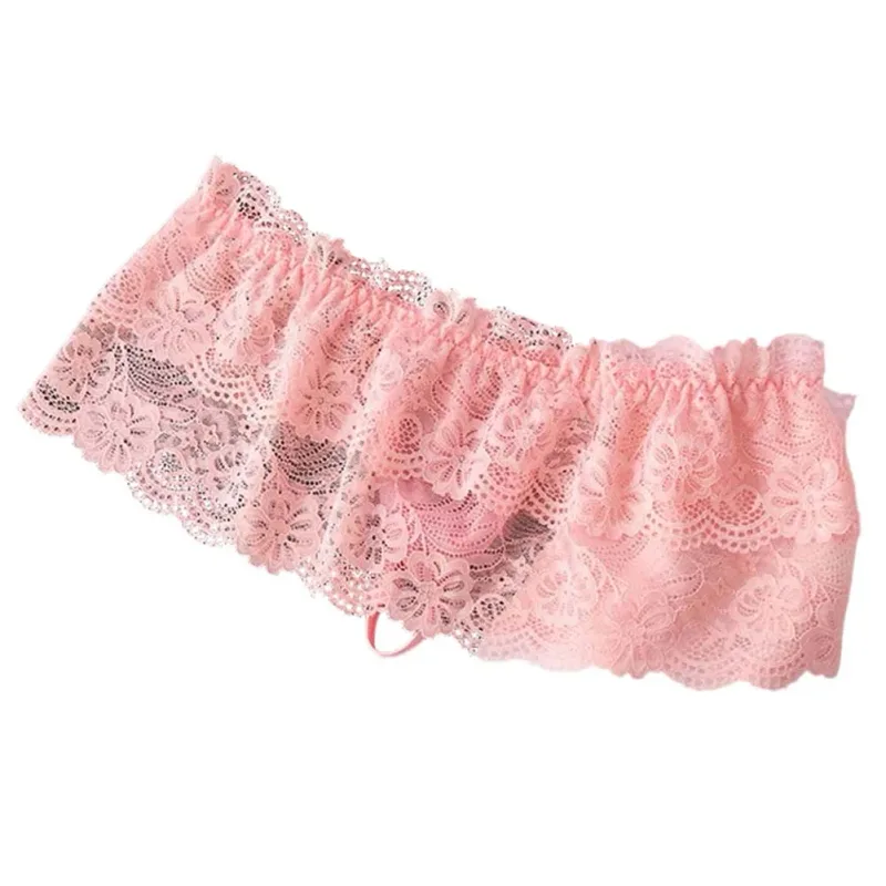 Men G-String Lace Lingerie Skirt Unisex Panties Mesh Sheer Gay Bulge Pouch Thongs Sexy Accessories Hot Underwear Men's Clothing — image 8
