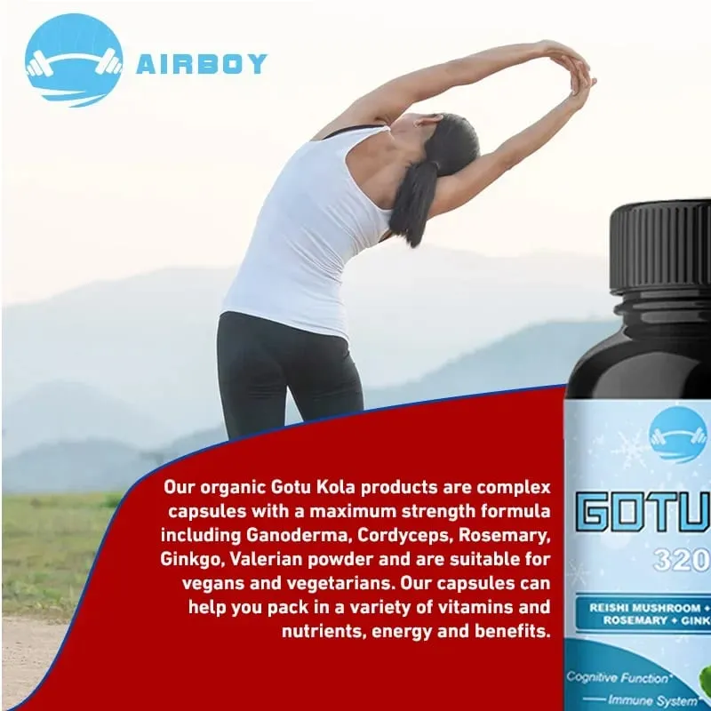 Gotu Kola Capsules - Brain Cognition Immune System Skin Energy & Circulation Supplement - Non-GMO & Gluten FreeSupplements — image 5