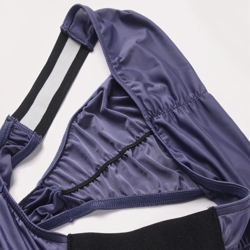 Ice Silk Briefs Men Underwear Male Wide Belt Panties Sexy U Pouch Wrinkle Back Bikini Slips Hombre Breathable Exotic Lingerie 3256808930282413 — image 8