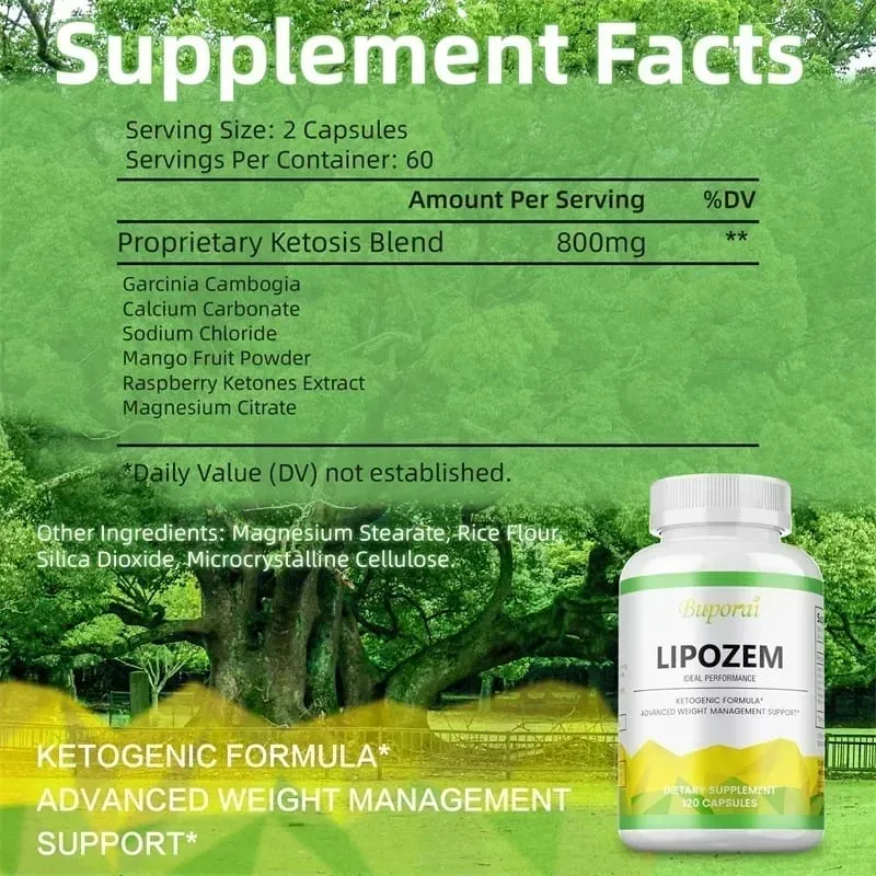 Lipozem Supplement - Weight Loss Capsules Boosts Metabolism Increases Energy and Controls AppetiteSupplements